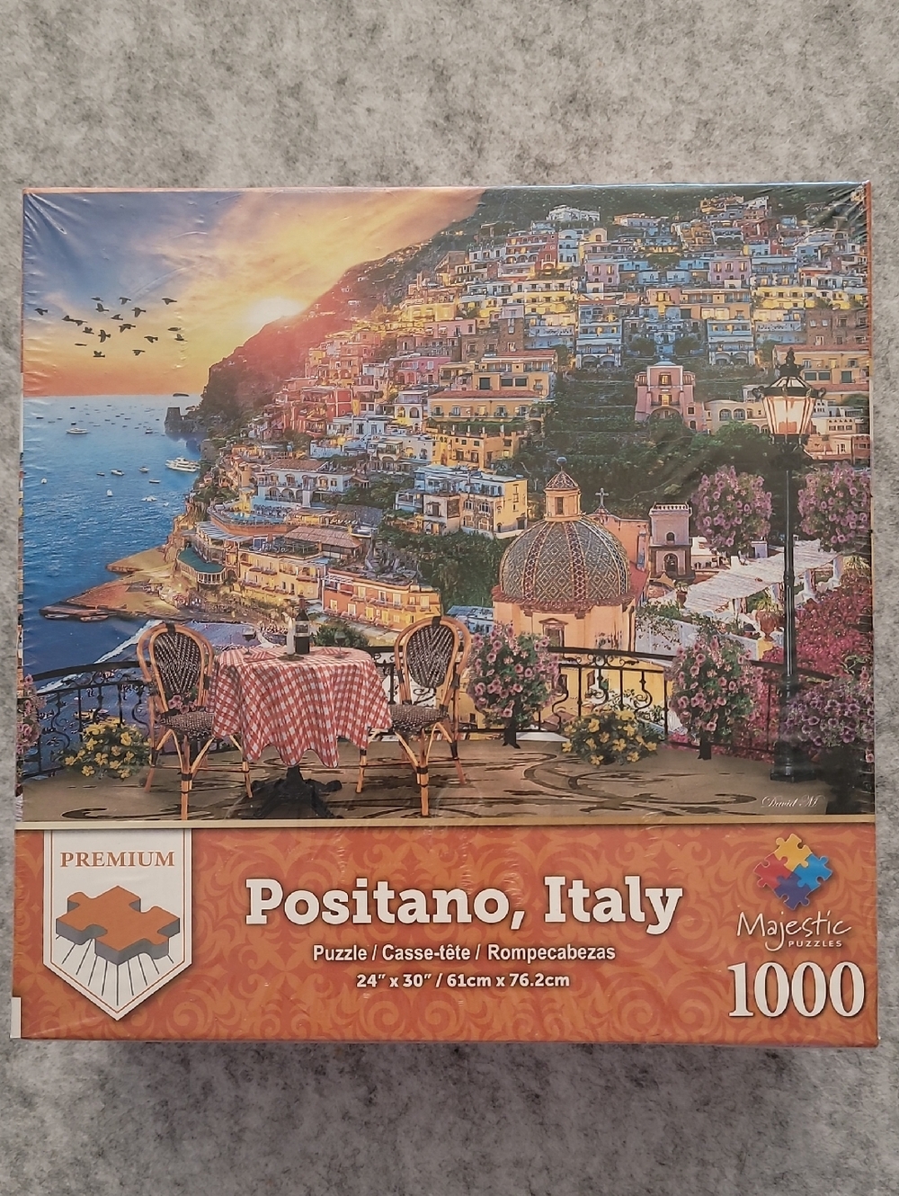 Majestic "Positano Italy' 1000 Piece Jigsaw Puzzle NEW/SEALED